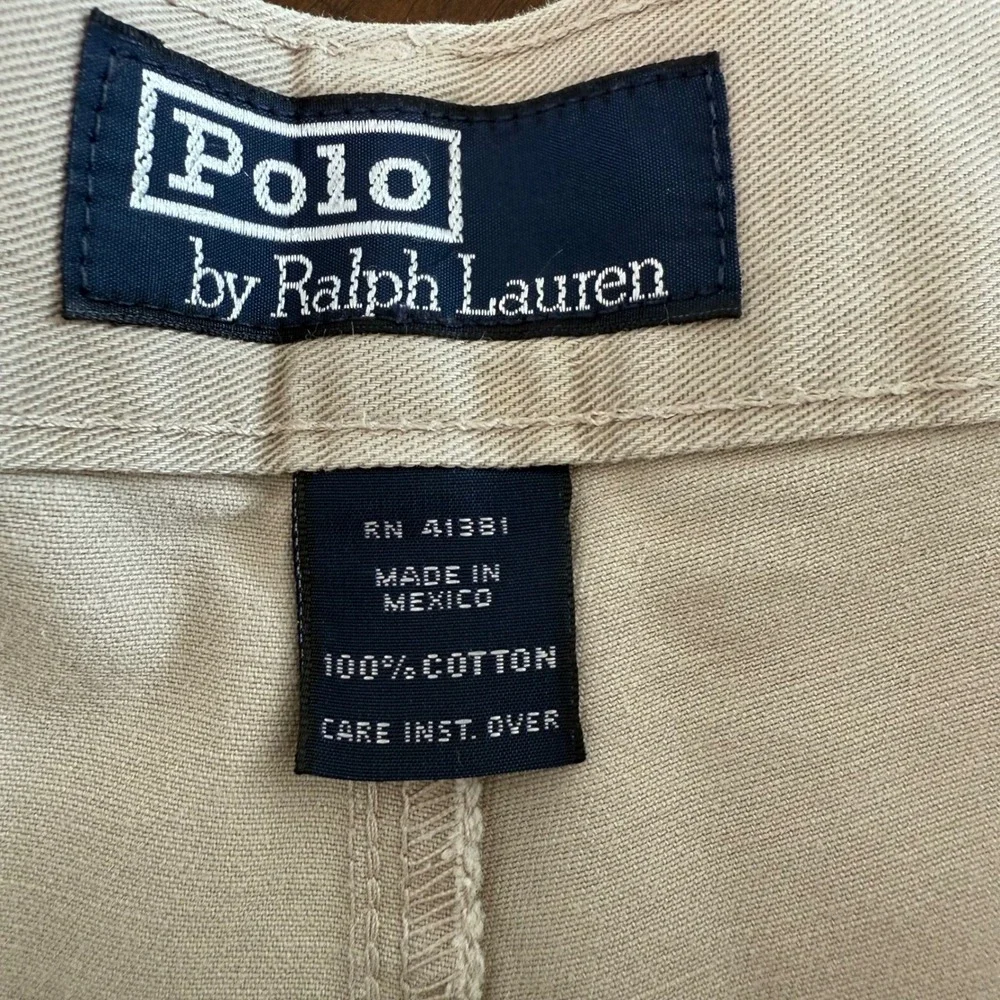 Polo Ralph Lauren Chino Pants Mens 40x30 (40x29) Beige Straight Leg Cotton READ